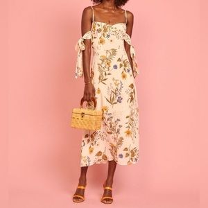 Reformation Mimosa Floral Midi Dress